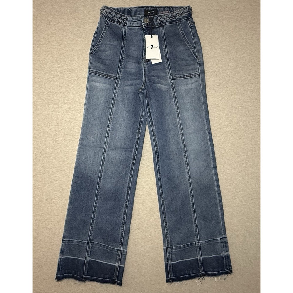 7 For All Mankind Girls Blue Jeans Size 10 Flare NWT